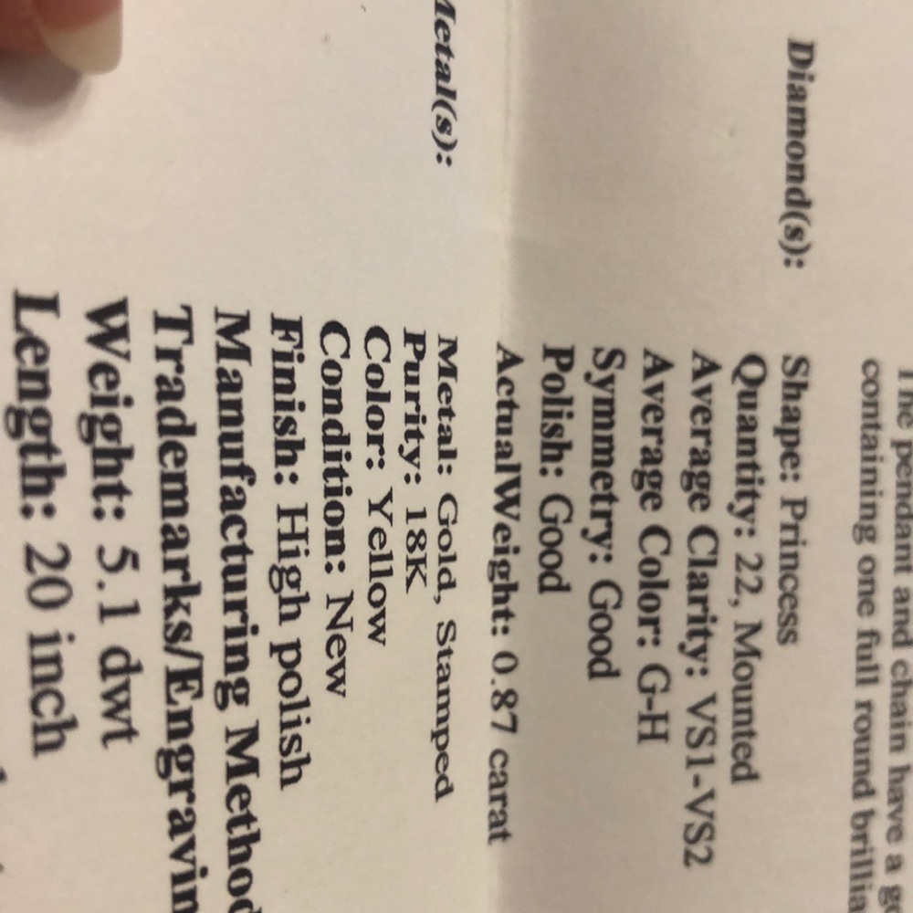 18K Gold Heart Pendant With 22 Diamonds - Picture 7 of 12